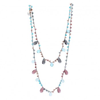 Collana uncinetto con Goccie